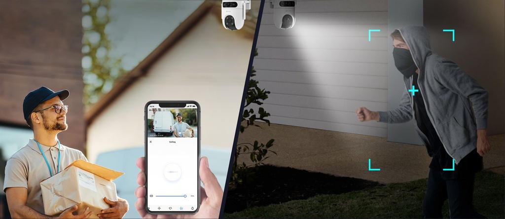 Cámara Wi-Fi EZVIZ H9c Dual 3K
