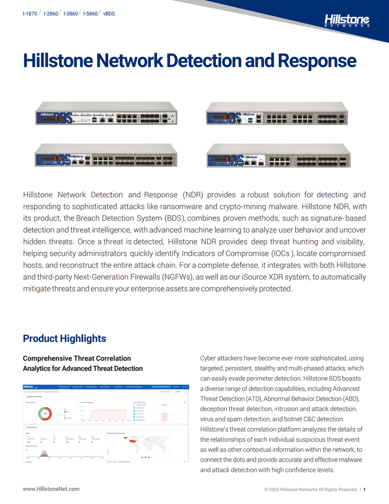 [HILLSTONE-NETWORKS-A5100] Firewall Hillstone Networks A5100