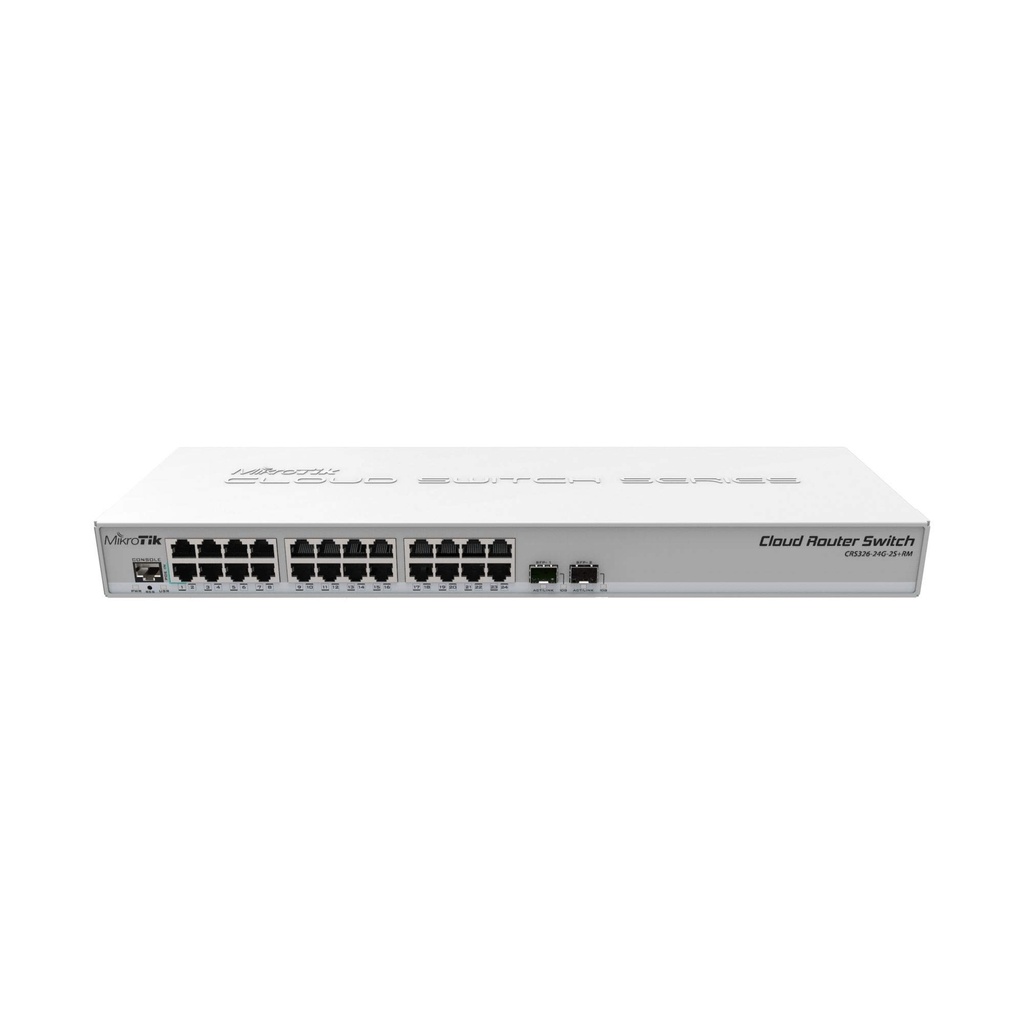 [CRS326-24G-2S+RM] Switch MikroTik CRS326-24G-2S+RM
