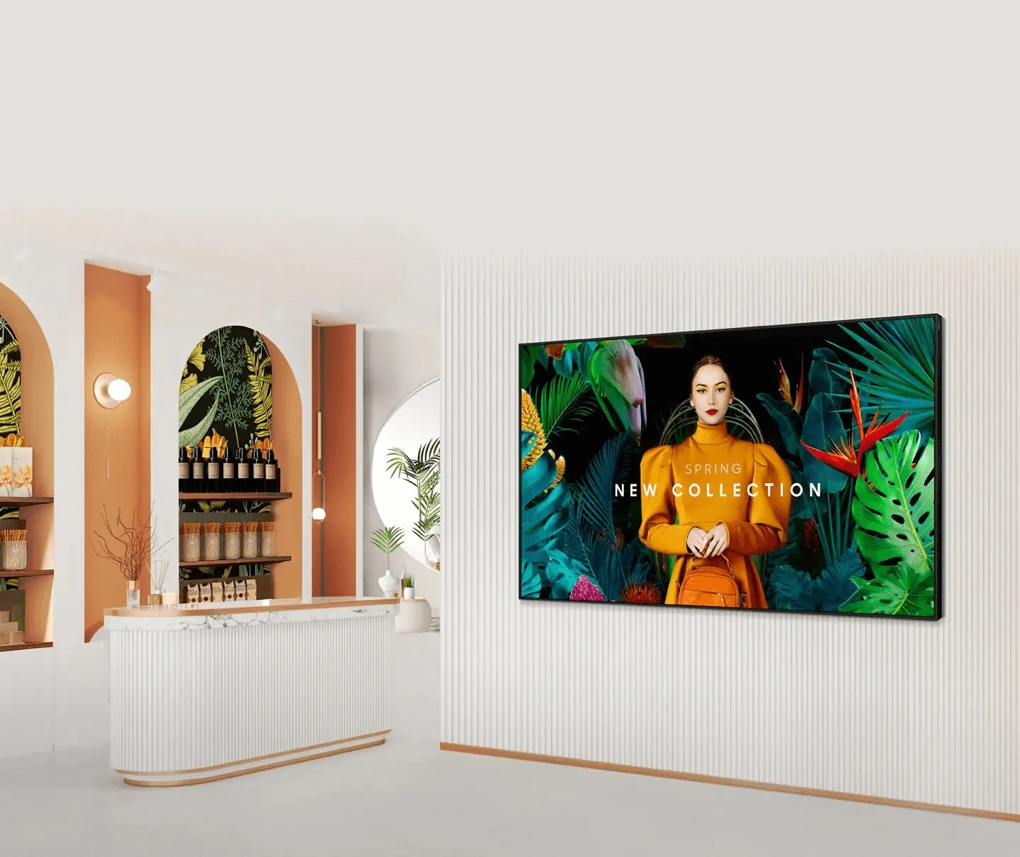 Pantalla de señalización Samsung LH75QHCEBGCXGO