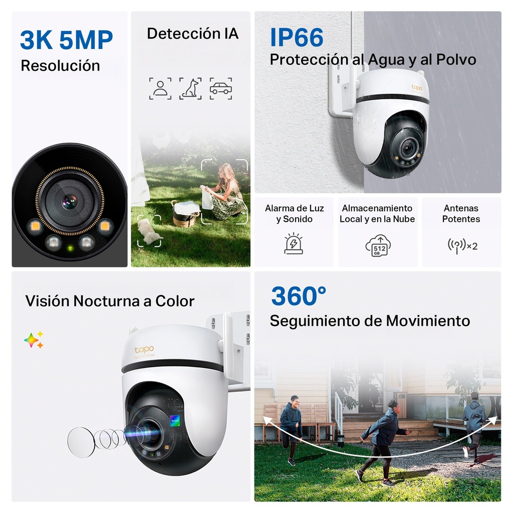 [TAPO-C530WS] Cámara Wi-Fi Tapo C530WS