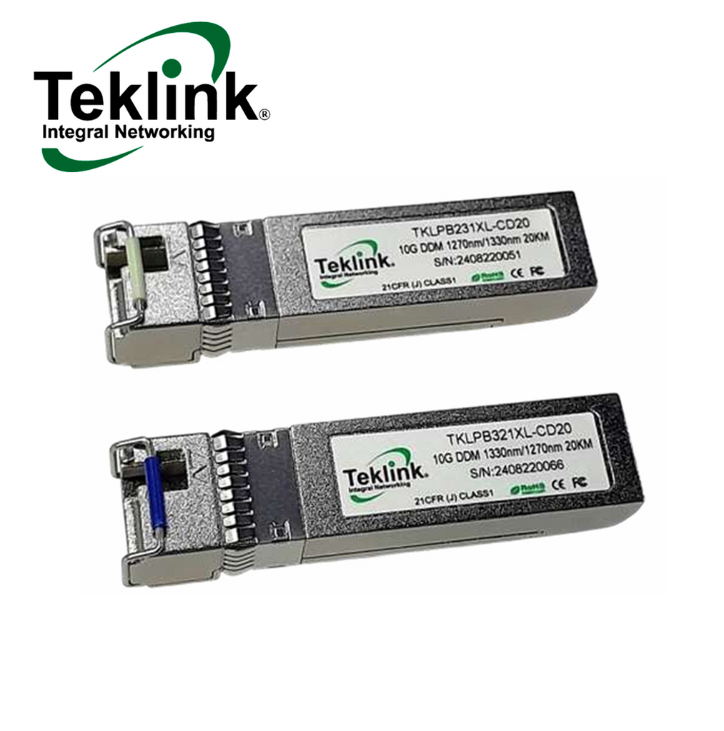 Transceptor de fibra óptica Teklink Integral Networking SPFTRAN300